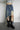 Vintage Ripped Denim Skirt