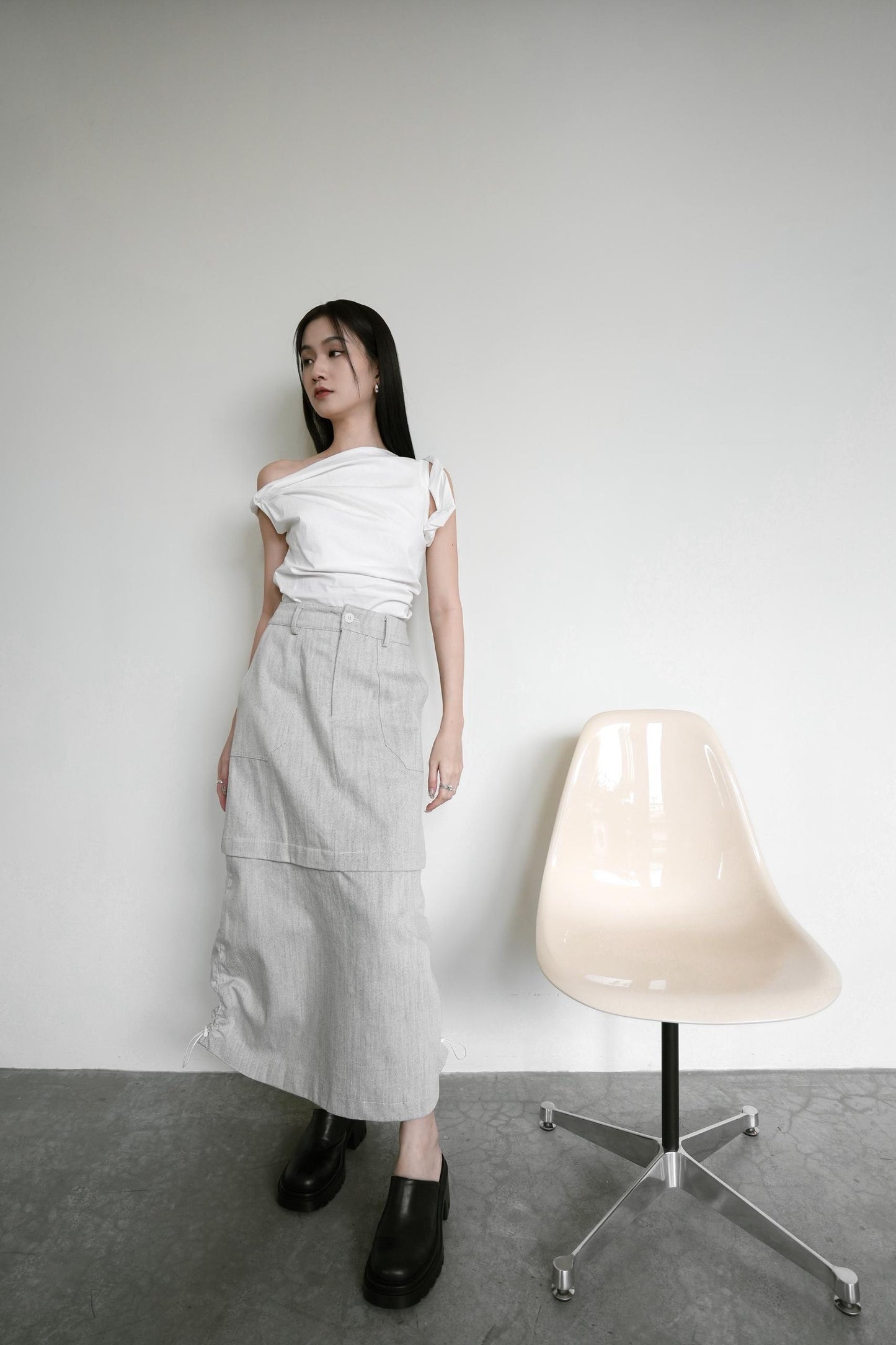 Detachable Linen Skirt