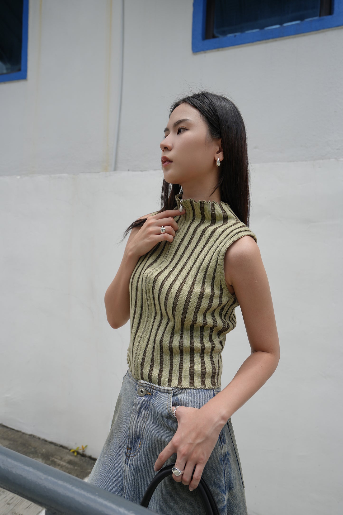 Turtlenek Sleeveless Top