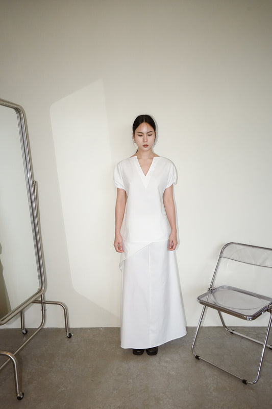 Chic V Neck Short Sleeved Shirt