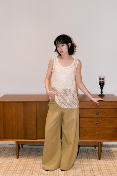 Sleeveless Sequin Top