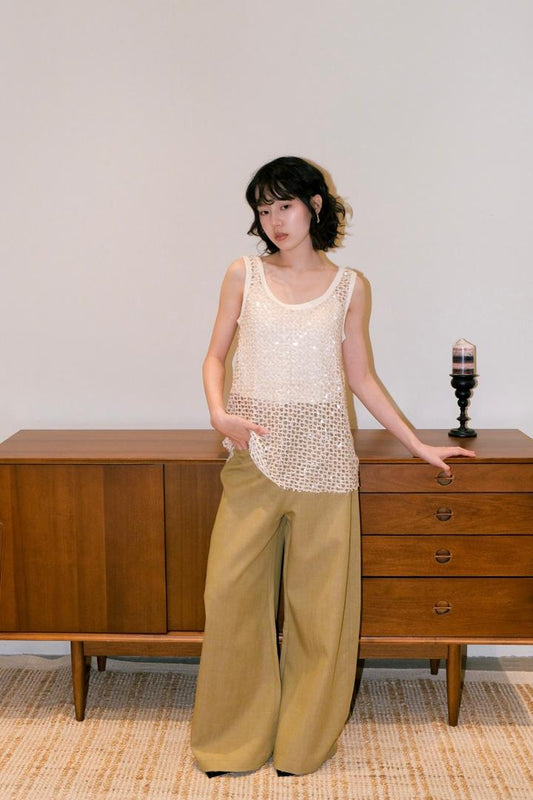 Sleeveless Sequin Top