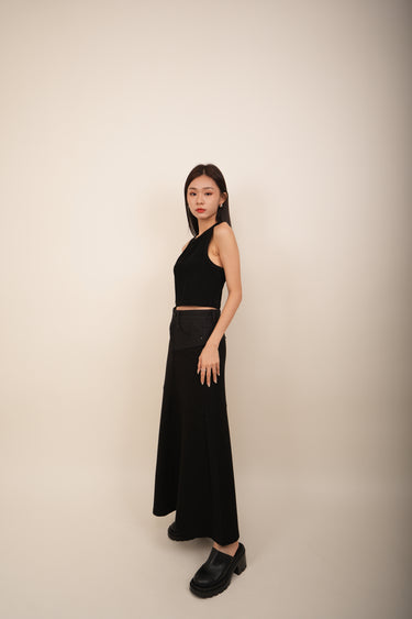 Jeans Combination Cotton Skirt