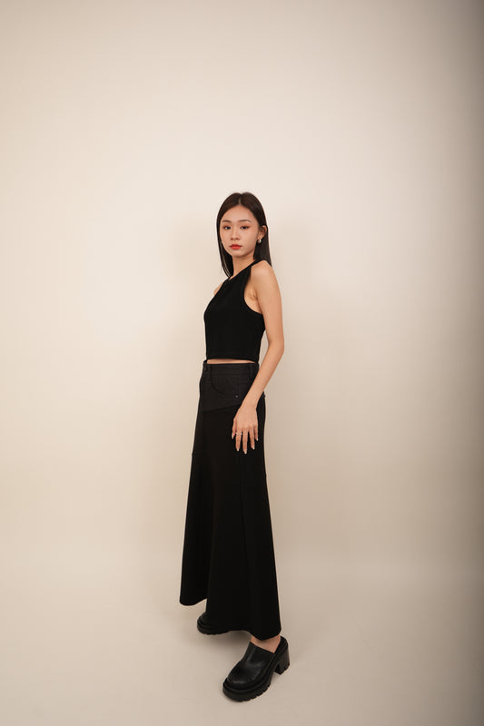 Jeans Combination Cotton Skirt