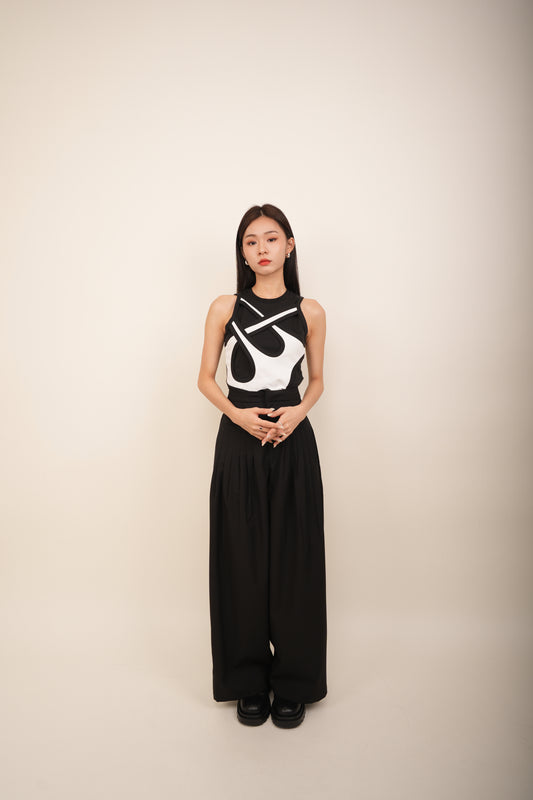 High Neck Seamless Design Singlet