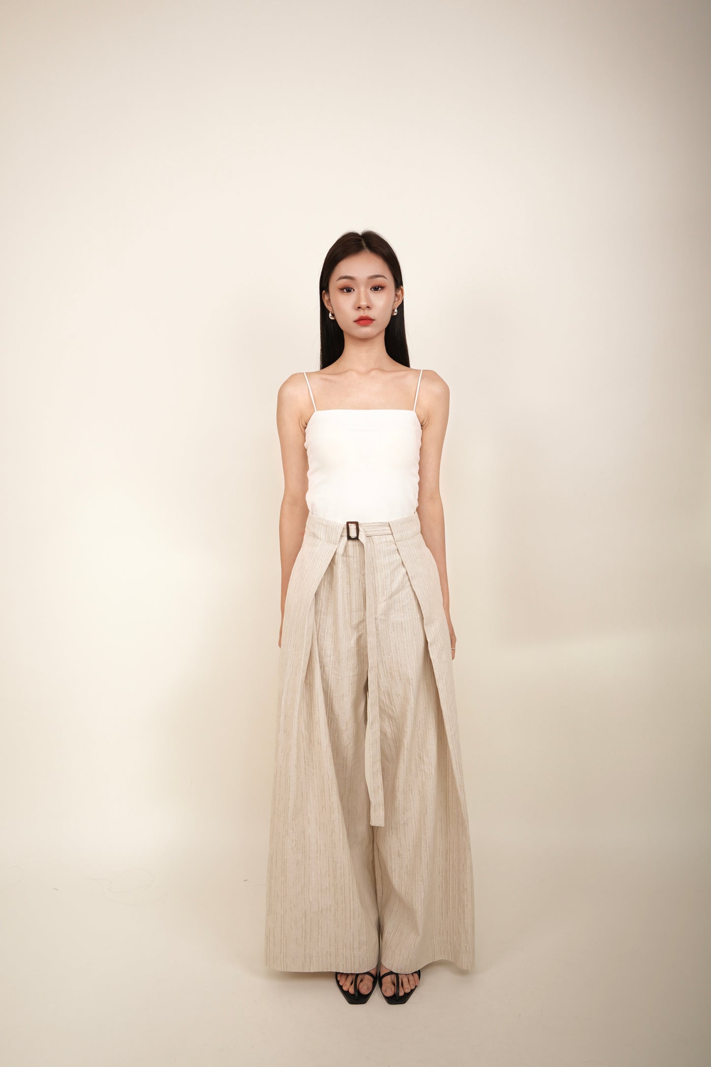 Cotton Linen Vest Set With Pants