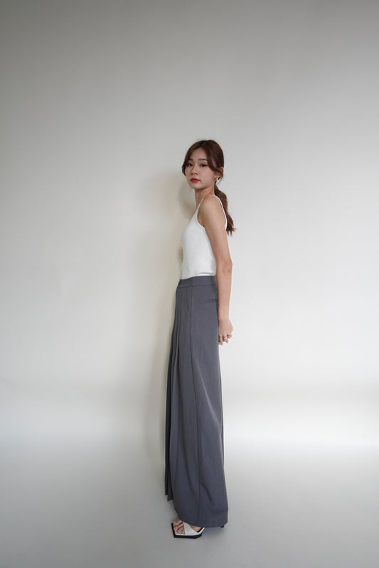 Pleated Wide Leg Pants