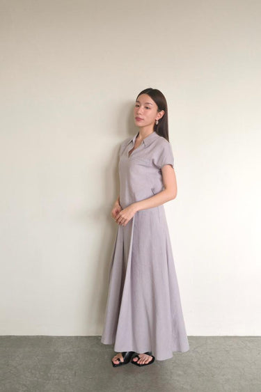 Linen Blend V-Neck Shirt