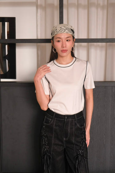 Denim Pants Blaided Strap