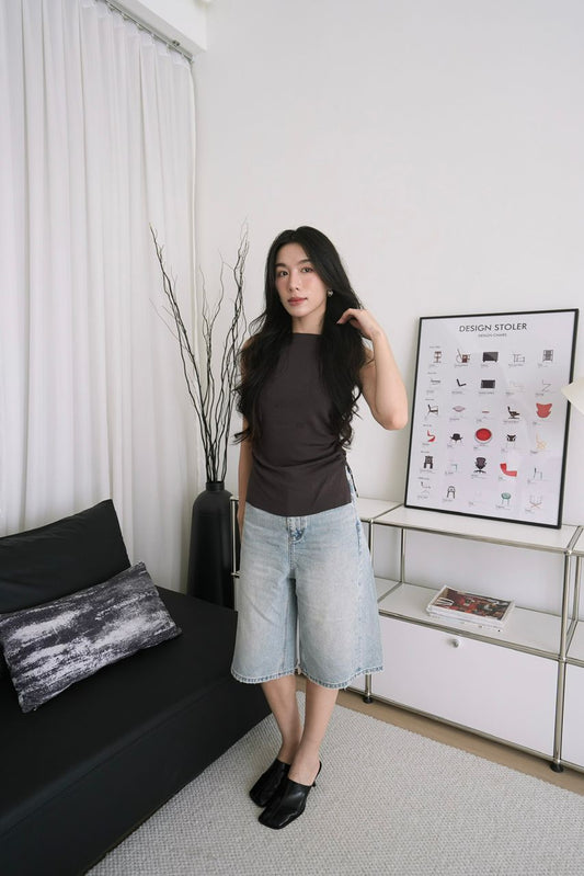Sleeveless Cowl Neck Top