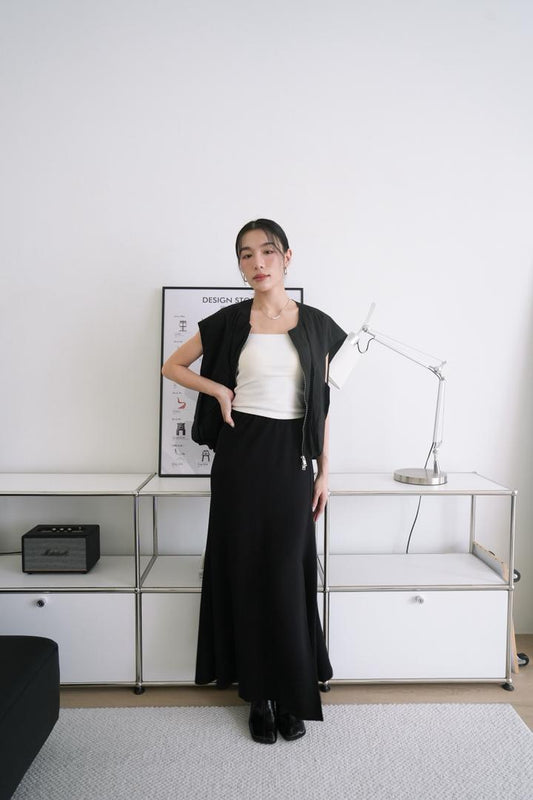 Stretchable Elastic Waistband Skirt