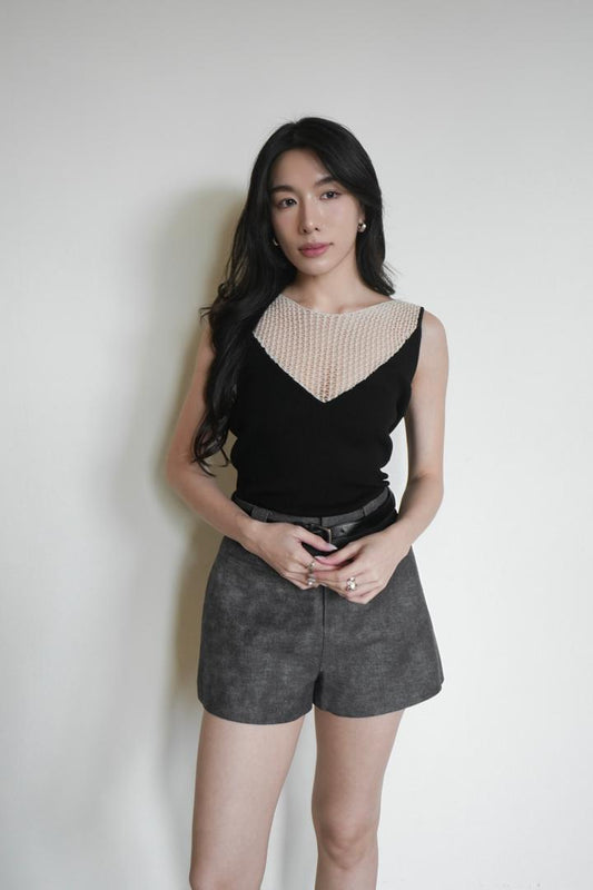 Reversible Semi Sheer Top