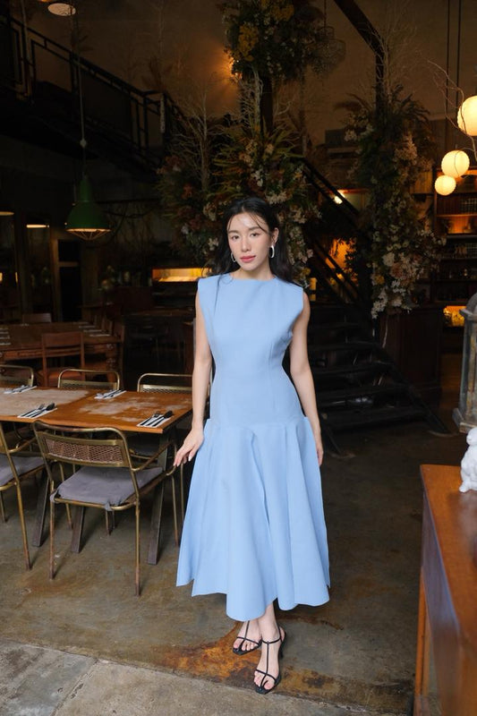 Cinched pleated Dress