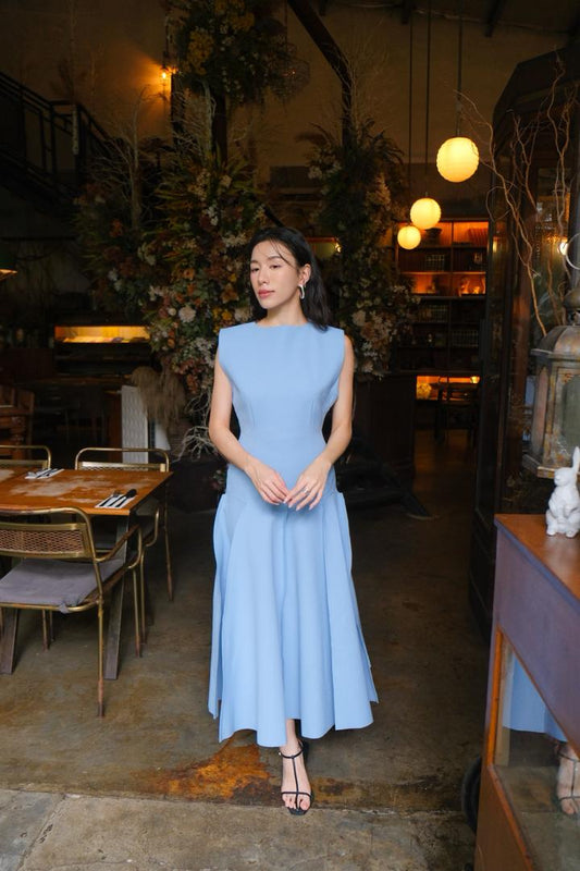 Cinched pleated Dress