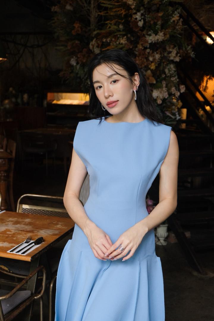 Cinched pleated Dress