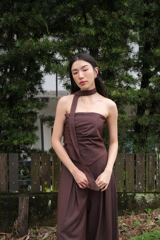 Strapless Halter-neck sleeveless set