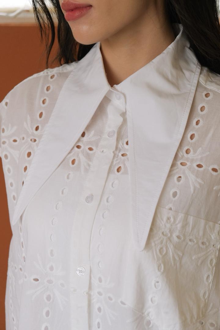 Hollow-Out Breezy Top