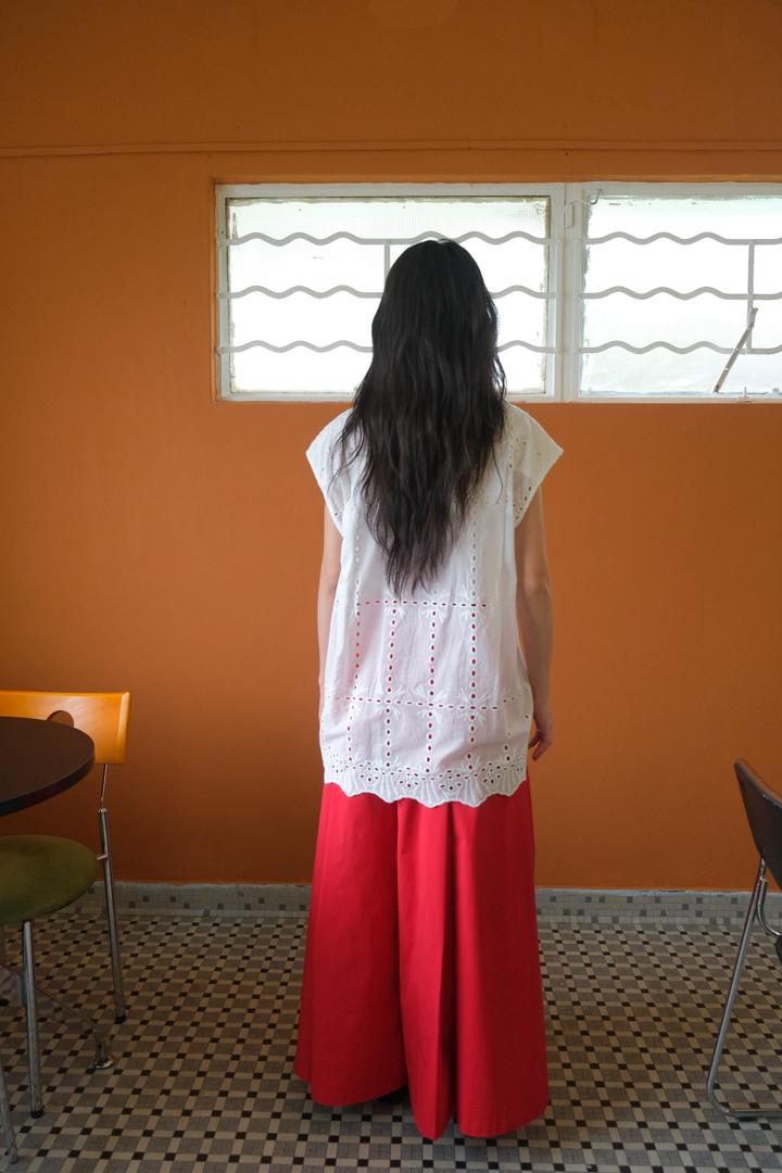 Hollow-Out Breezy Top