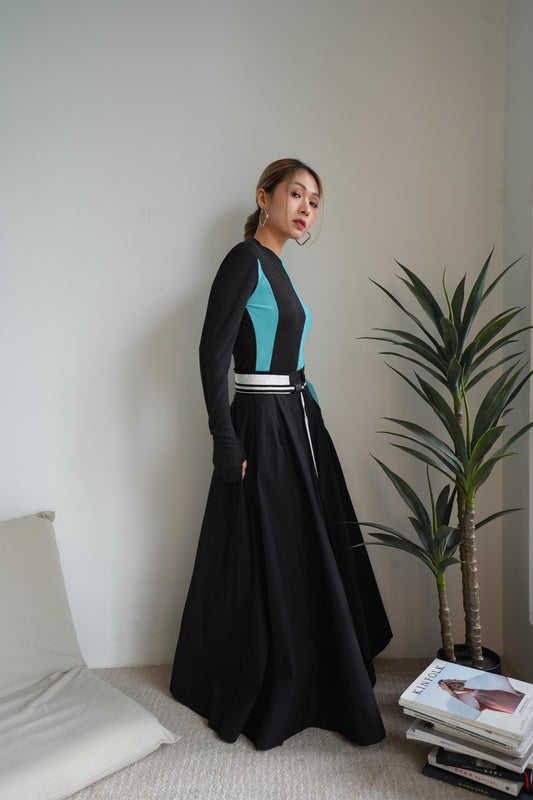 Colourblock Strech Top