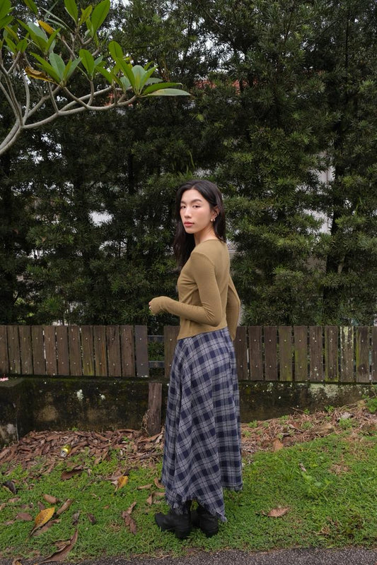 Polka Dot Knit Inner Layer Top