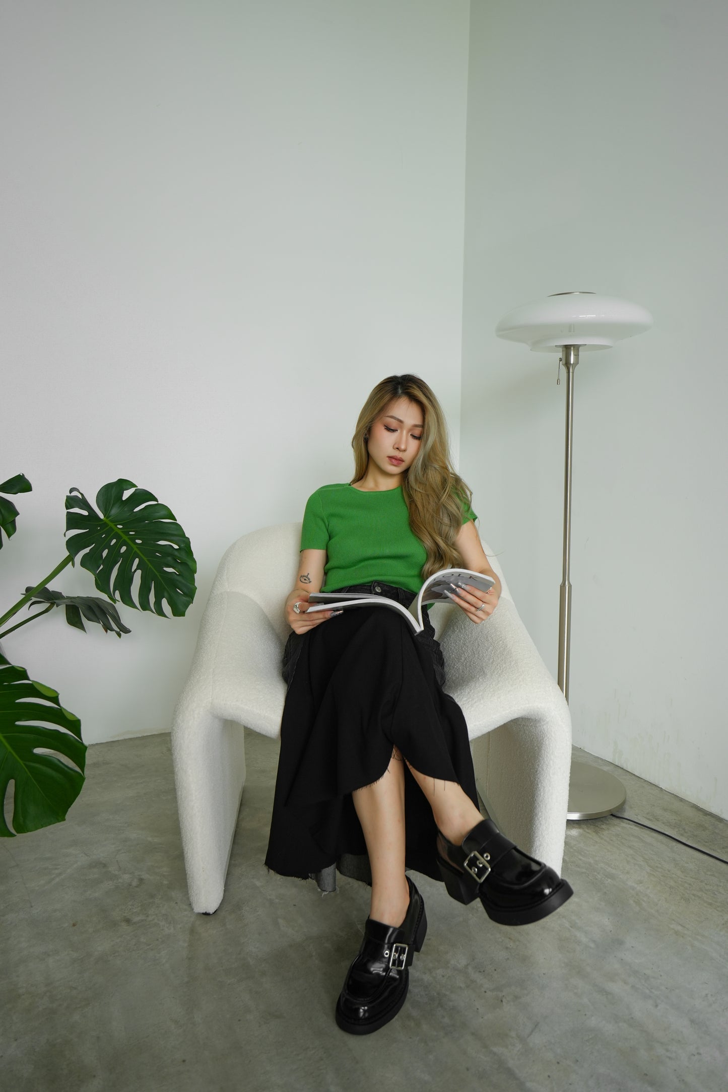 Denim Skirt Splicing Fabric Design