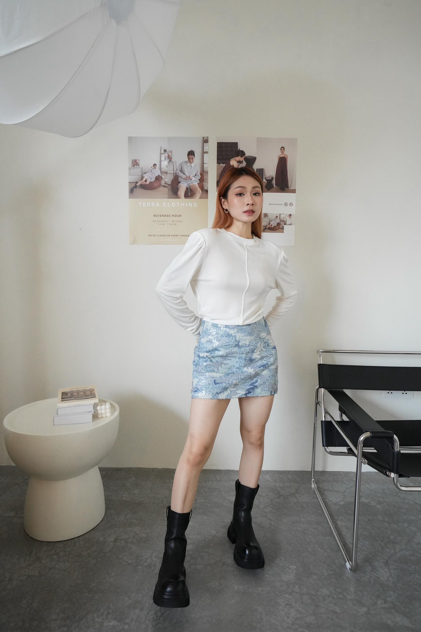 Basic Long Sleeve With Shoulder Pads