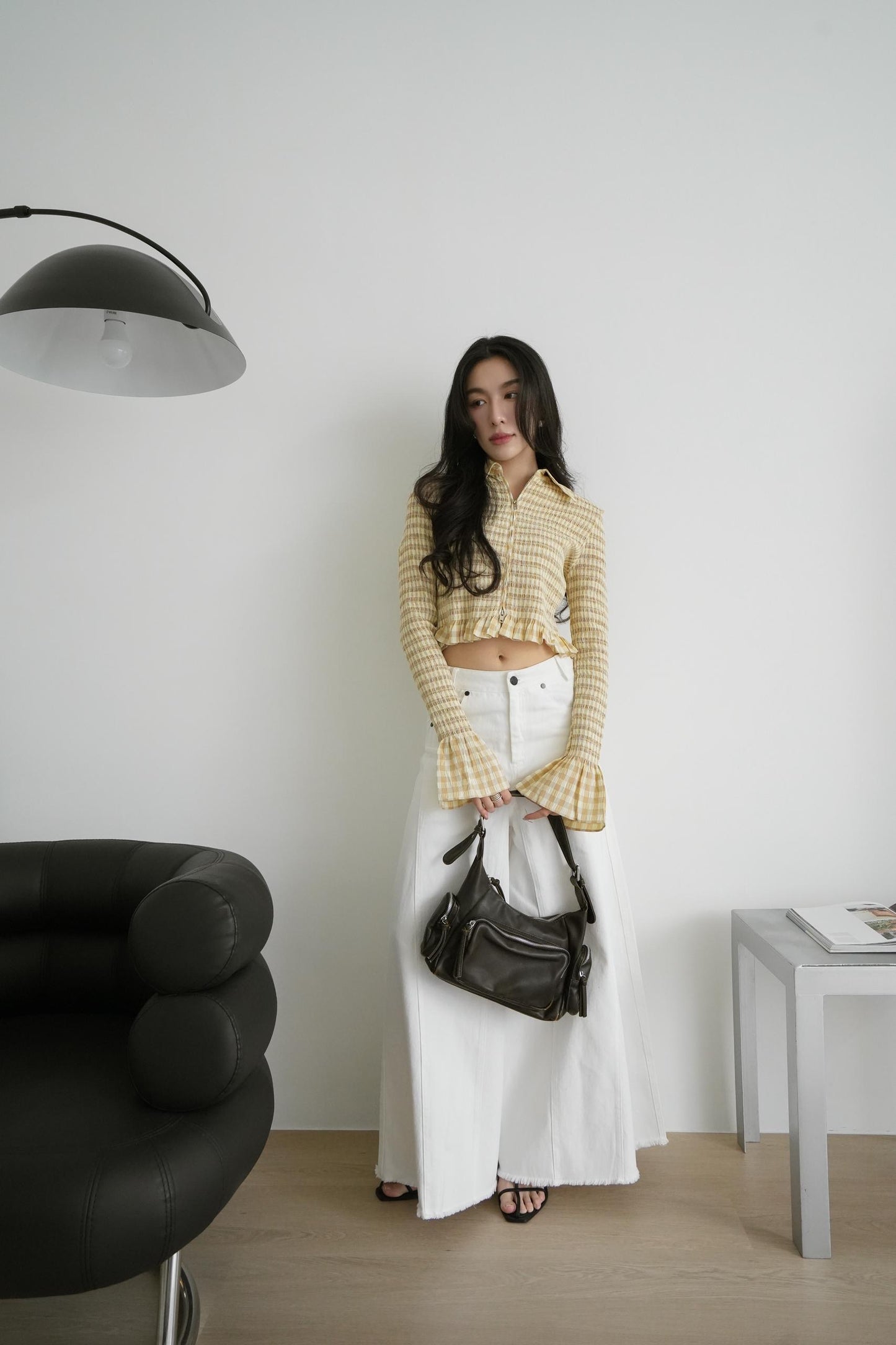 Plaid Stretch Long Sleeve Shirt