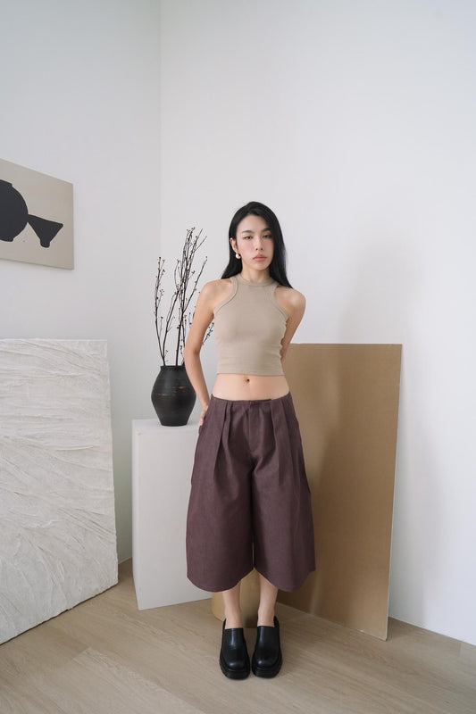 Solid Crop Tank Top