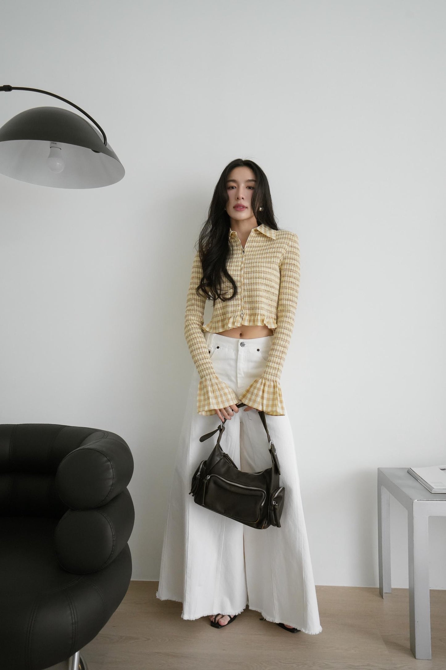 Plaid Stretch Long Sleeve Shirt