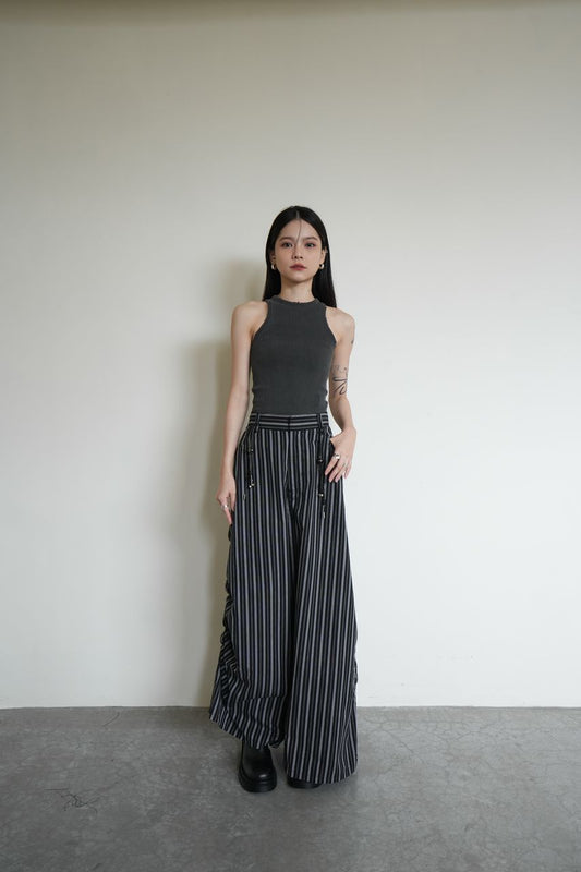 Stripe Loose Trousers