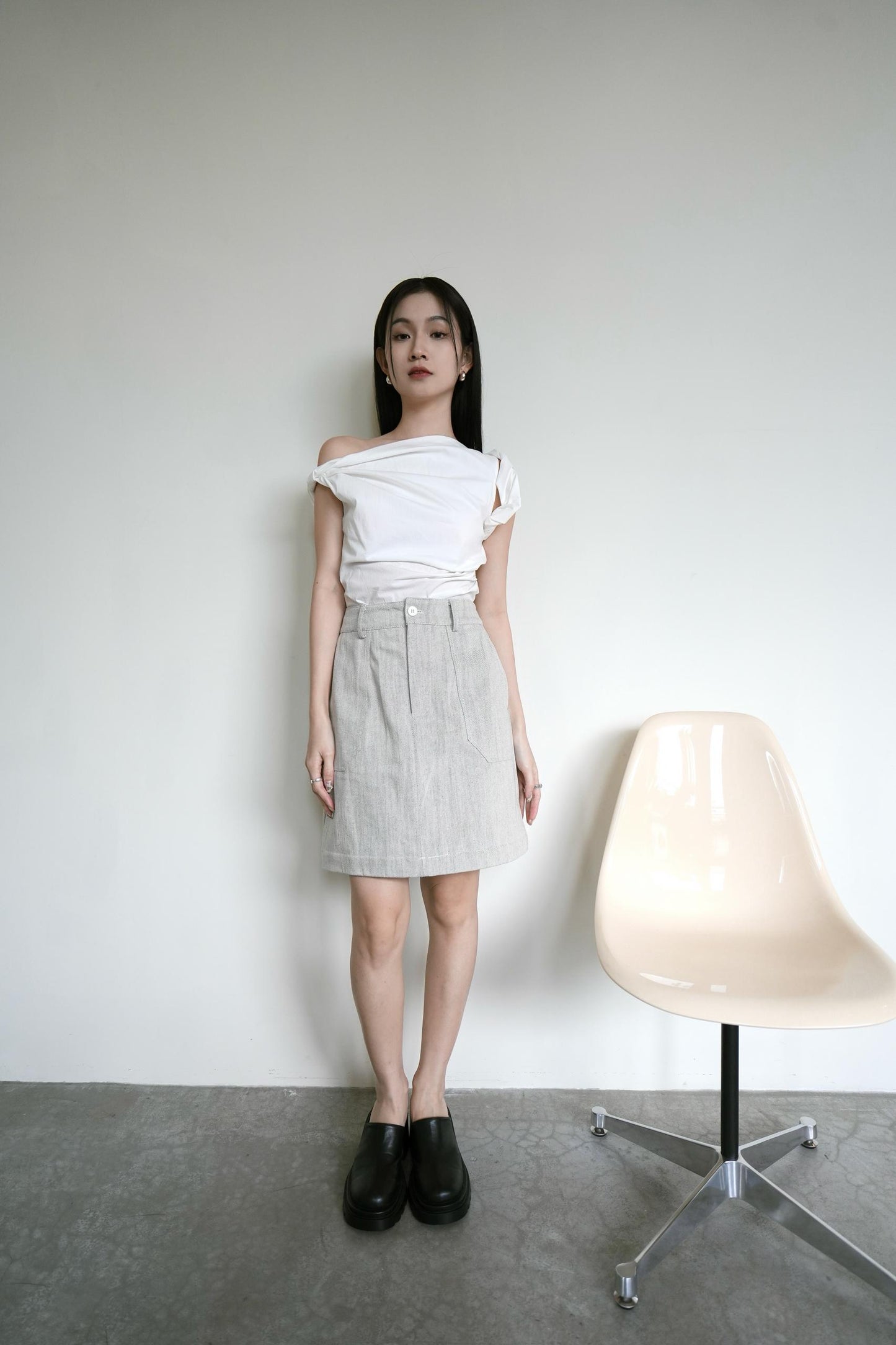 Detachable Linen Skirt