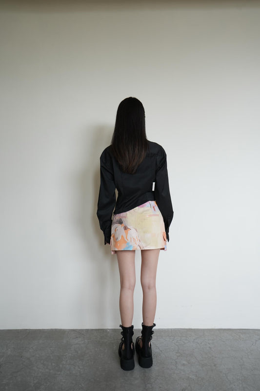 Drawstring Slim Shirt