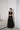 Sleeveless Cutout Top With A line Draped Long Skirt