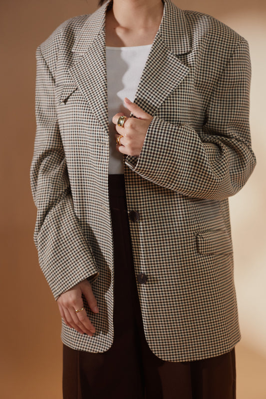 Houndstooth Lightweight Blazer