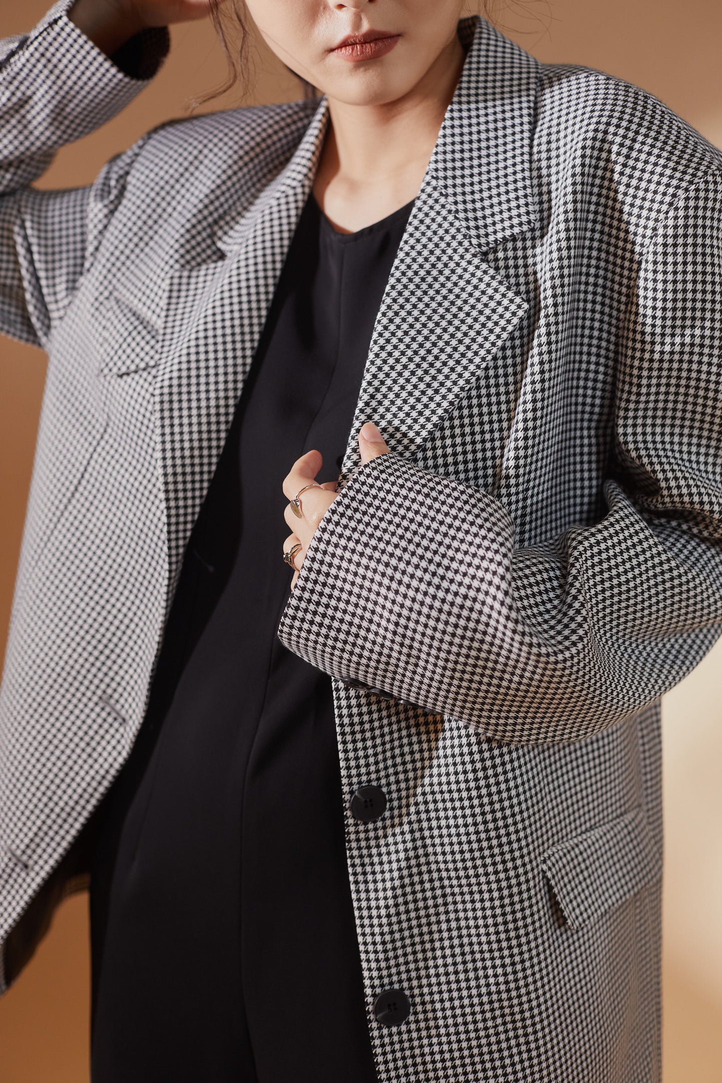 Houndstooth Lightweight Blazer