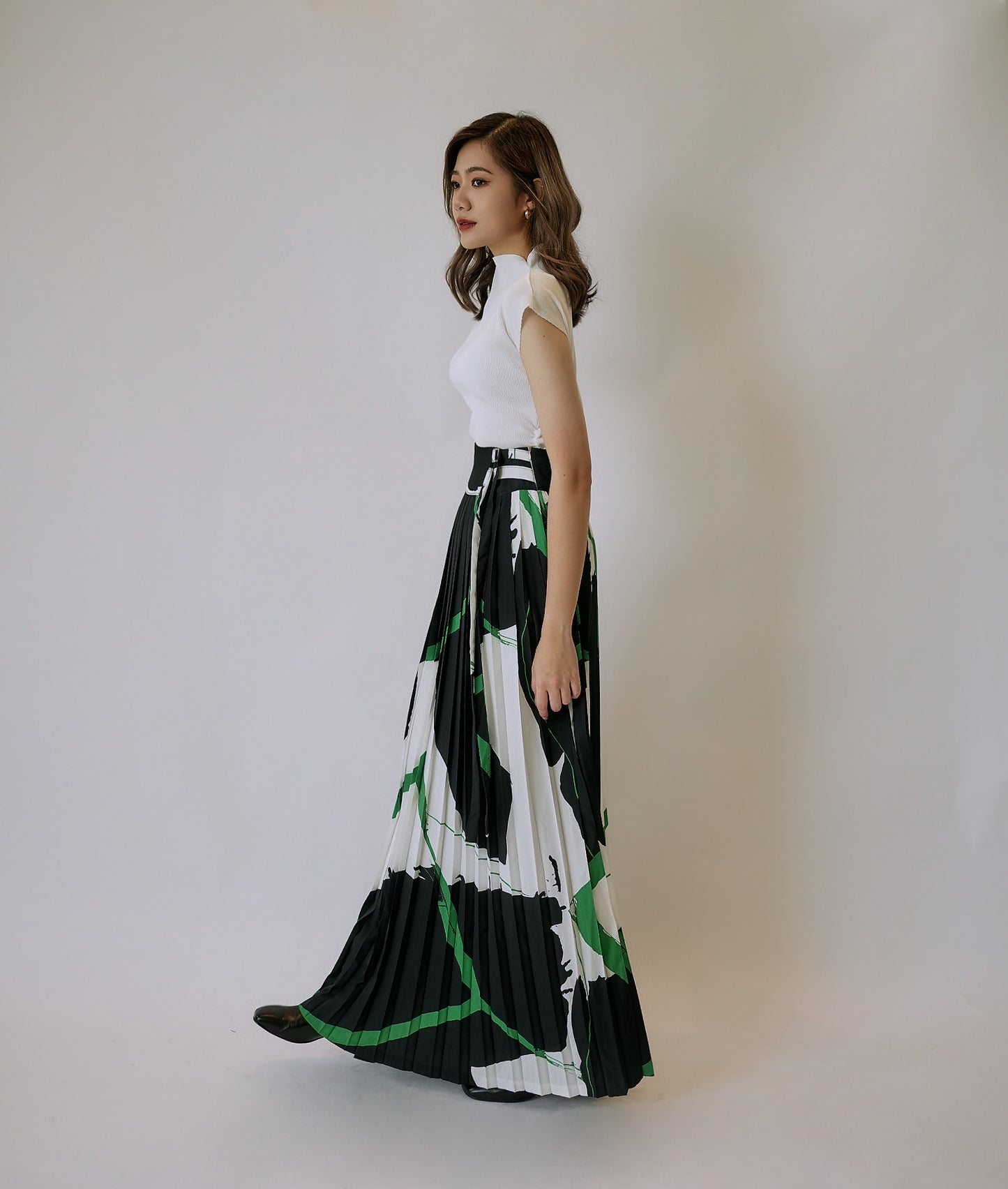 Accordion Pleated Skirt