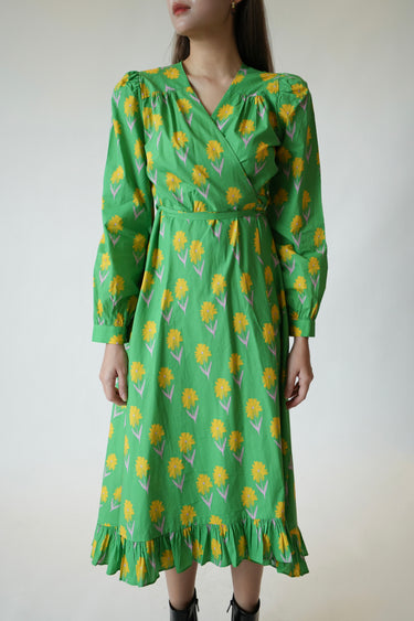 Floral Print Wrap Dress
