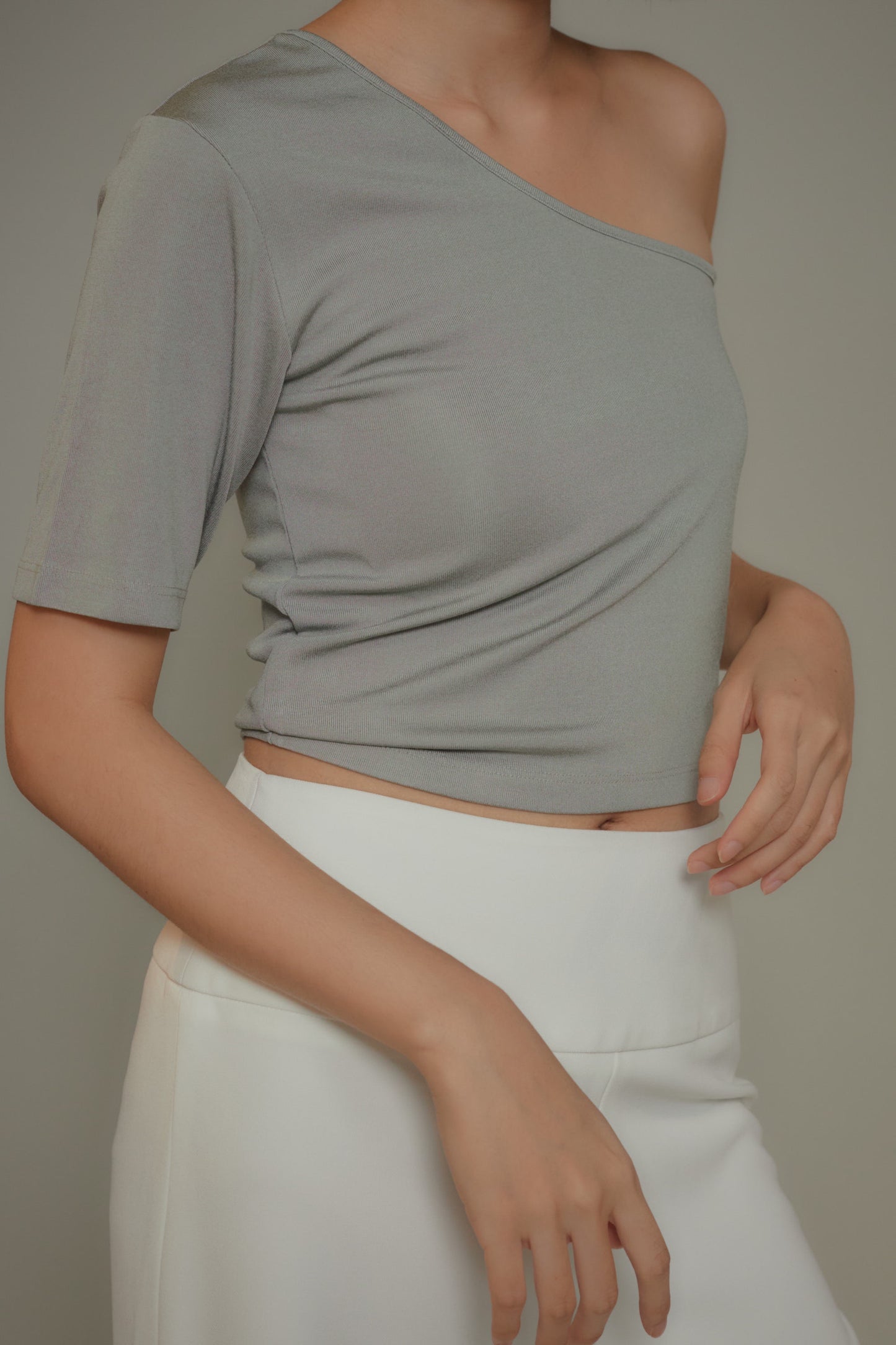 Asymmetrical Off-Shoulder Tee