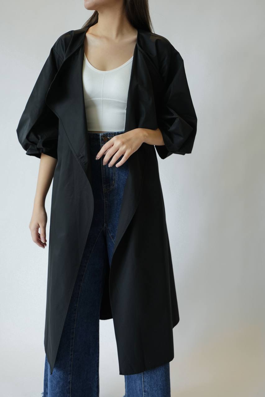 Tie Waist Trench Coat