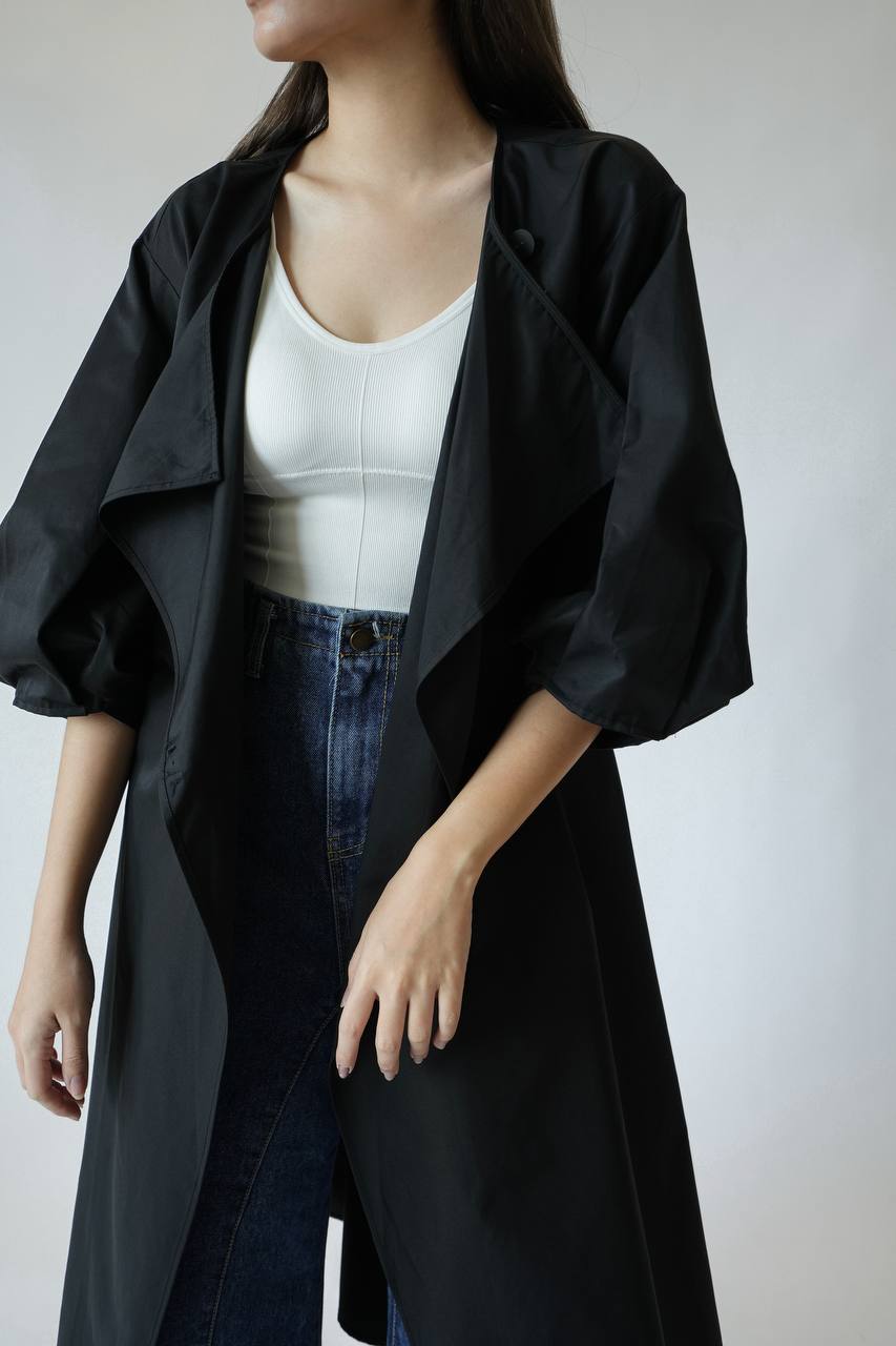 Tie Waist Trench Coat