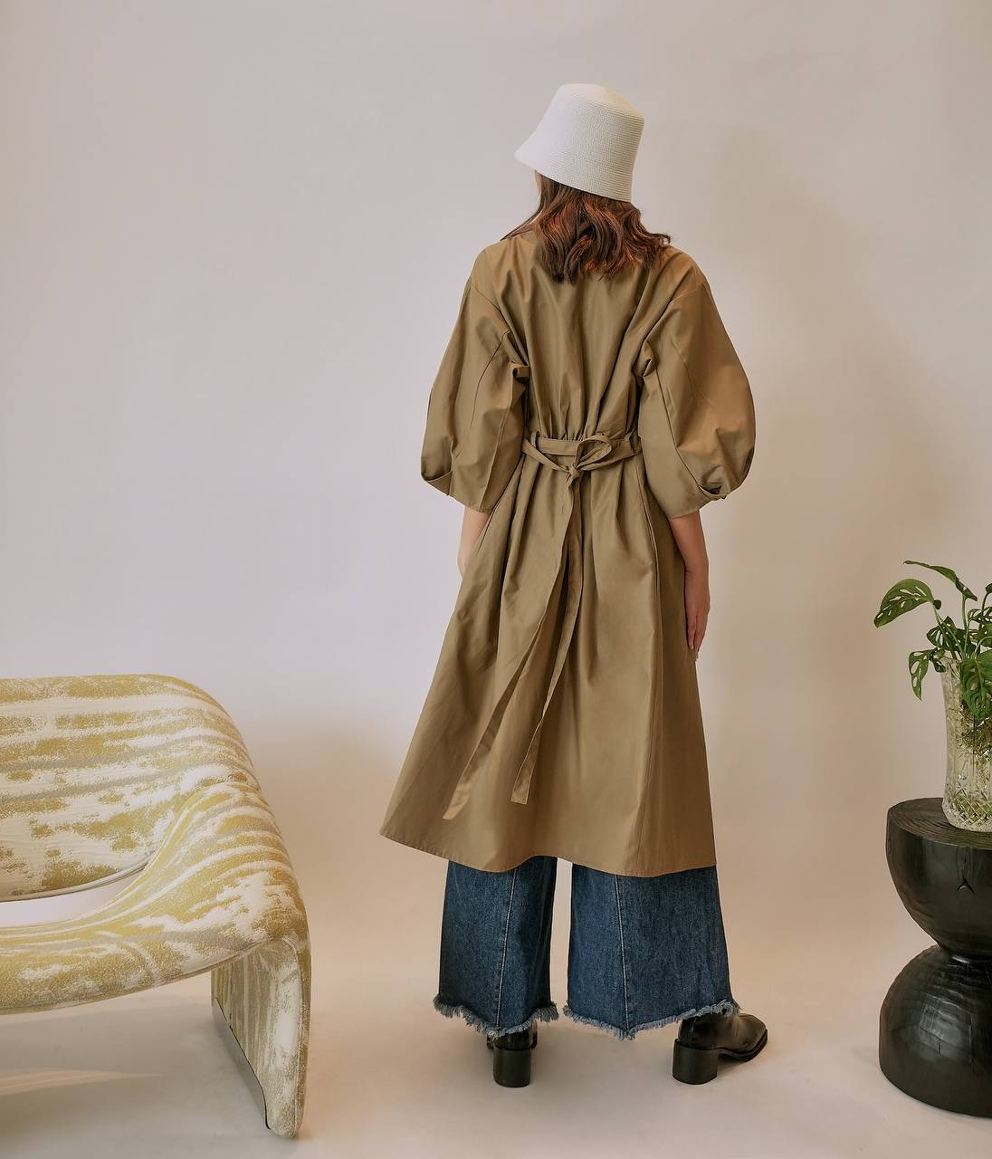 Tie Waist Trench Coat