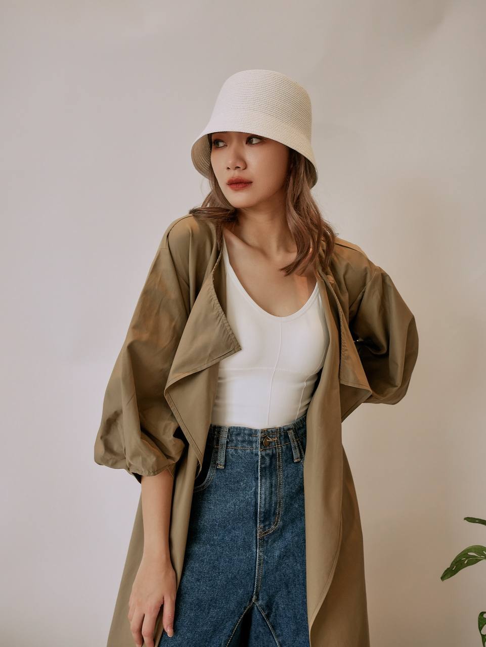 Tie Waist Trench Coat