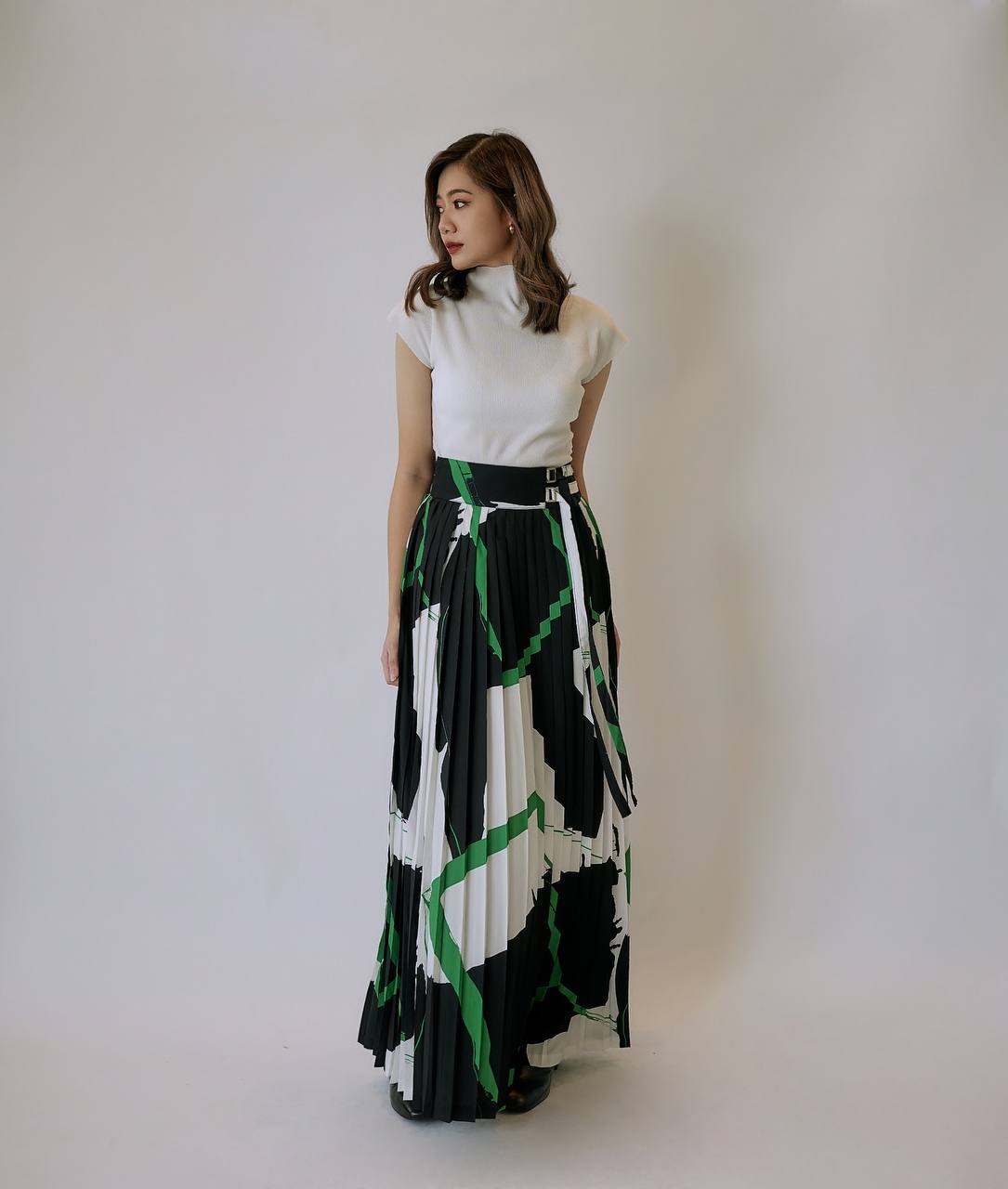 Accordion Pleated Skirt